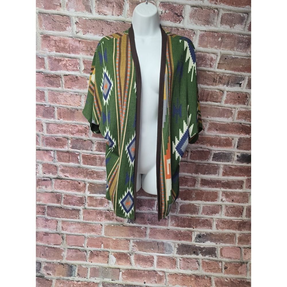 Vintage Women's POETRY Short Sleeve Open Cardigan Sweater One size‎
